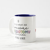 おもしろい静脈切除技素晴らし術PBT ツートーンマグカップ (正面左)