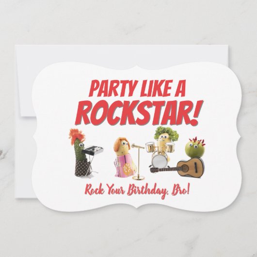 おもしろい音楽バースデーカードブラザーフードベおもしろいージ (正面)