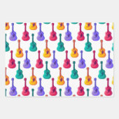 おもしろい音楽パターンパーティーの折り返し紙シート ラッピングペーパーシート (正面3)