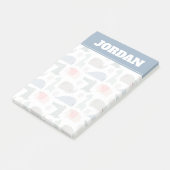 おもしろい顔かわいいドードル動物のパターン ポストイット (アングル)