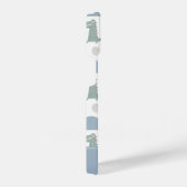 おもしろい顔かわいいドードル動物のパターン iPhoneケース (右側面)