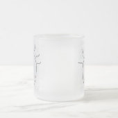 おもしろい顔すり付きマグカップ フロストグラスマグカップ (中央)