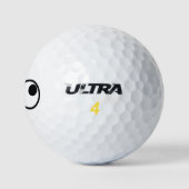 おもしろい顔のユーモア ゴルフボール (ロゴ)