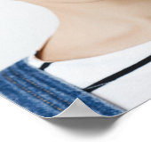 おもしろい顔の写真をアップロードしよう！ ポスター (角)