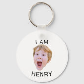 おもしろい顔カスタムキーチェーン誕生日パーティマッチング キーホルダー (正面)