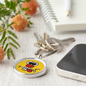 おもしろい顔カスタムキーチェーン キーホルダー (側面)