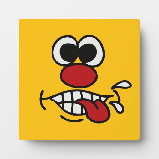 おもしろい顔カスタム板 フォトプラーク (正面)