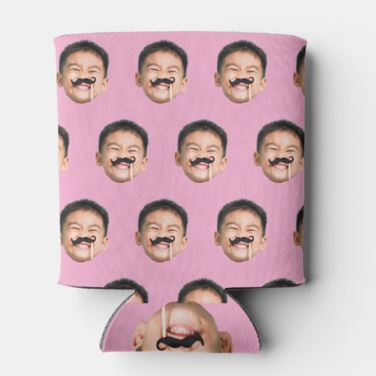 おもしろい顔カスタム誕生日バチュラーパーティ 缶クーラー (裏面)