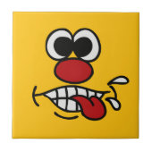 おもしろい顔セカスタムラミックタイル タイル (正面)