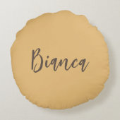 おもしろい顔チョコレートドーナットラウンド装飾用クッション ラウンドクッション (裏面)