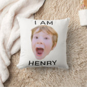 おもしろい顔ピロカスタムーズバースデーパーティーのマッチング クッション (ブランケット)