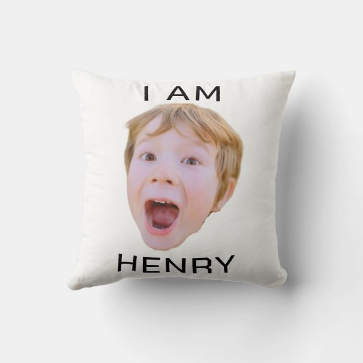 おもしろい顔ピロカスタムーズバースデーパーティーのマッチング クッション (裏面)