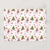 おもしろい顔フォトパーソナライズされた雪だるま ポストカード (正面)