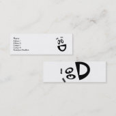 おもしろい顔プロファイルカード スキニー名刺 (正面/裏面)