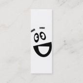 おもしろい顔プロファイルカード スキニー名刺 (裏面)
