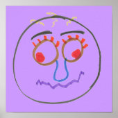 おもしろい顔ポスター ポスター (正面)