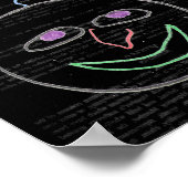 おもしろい顔ポスター ポスター (角)