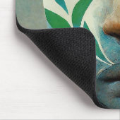 おもしろい顔マスク マウスパッド (コーナー)