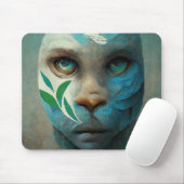 おもしろい顔マスク マウスパッド (マウス)