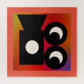 おもしろい顔ムービーのカメラキッズ ジグソーパズル (横)