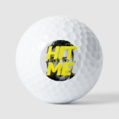 おもしろい顔写真 ゴルフボール (正面)