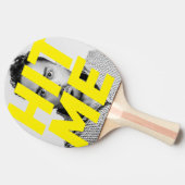 おもしろい顔写真 卓球ラケット (横)