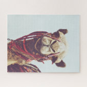 おもしろい顔写真:甘くて可愛いラマ ジグソーパズル (横)