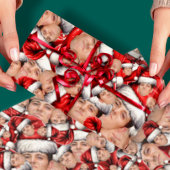 おもしろい顔写真in Santa Hat Christmas Gift Wrap ラッピングペーパー