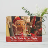 おもしろい顔季節のグリーティングカード シーズンカード (スタンド正面)