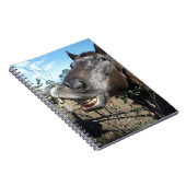 おもしろい顔茶色の馬 ノートブック (右側)