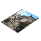 おもしろい顔茶色の馬 ノートブック (左側)