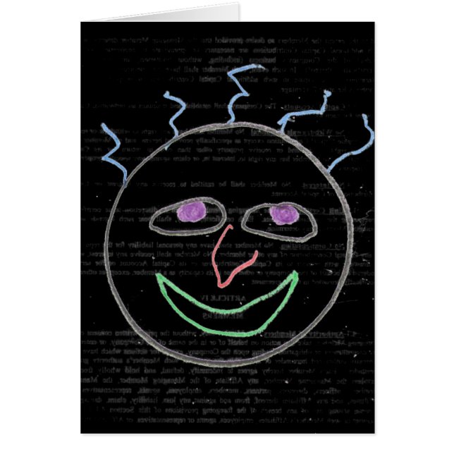 おもしろい顔 (正面)