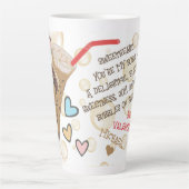 おもしろい顔 |あなたは私のBoba写真 カフェラテマグ (正面)