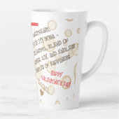 おもしろい顔 |あなたは私のBoba写真 カフェラテマグ (右)