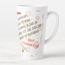 おもしろい顔 |あなたは私のBoba写真 カフェラテマグ