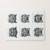 おもしろい顔・オブ・キャット・ルイス・ウェイン ジグソーパズル (横)