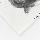 おもしろい顔・オブ・キャット・ルイス・ウェイン フリースブランケット (角)