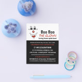 おもしろい顔,キッズエンターテイナー,ピエロ広告ズ チラシ (シングル)