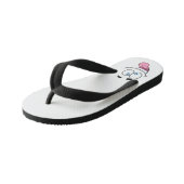 おもしろい顔 キッズビーチサンダル (アングル)