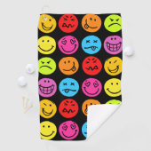 おもしろい顔 ゴルフタオル (インサイチュ)