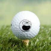 おもしろい顔 ゴルフボール (インサイチュ 木)