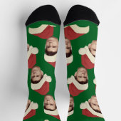 おもしろい顔 | サンタクロースの帽子とおもしろい顔 ソックス (上部)
