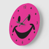おもしろい顔+バックギャグ。&アイディア ラージ壁時計 (傾斜)