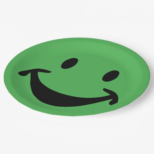 おもしろい顔+バックグ。&アイディア ペーパープレート (アングル)