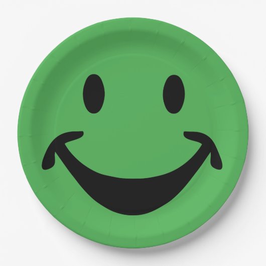 おもしろい顔+バックグ。&アイディア ペーパープレート (正面)