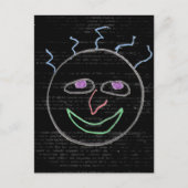 おもしろい顔 ポストカード (正面)