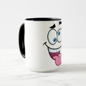 おもしろい顔 マグカップ (正面左)