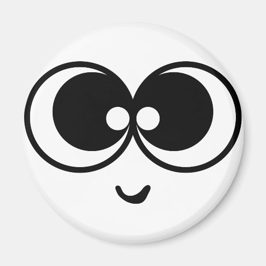 おもしろい顔 マグネット (正面)