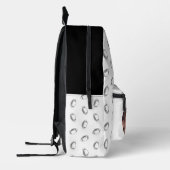 おもしろい顔 |新学期フォトフットバルバックパック プリントバックパック (左)