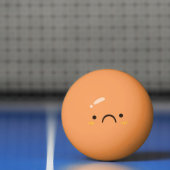 おもしろい顔。絵文字。絵文字。悲しい 卓球ボール (ネット)